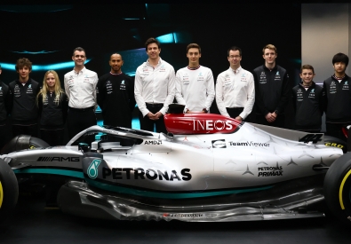 Official launch of the new Mercedes F1 car - W13